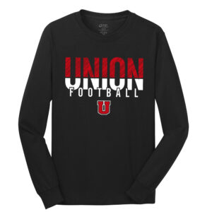Union Football Unisex Cotton Long Sleeve Tee-Black
