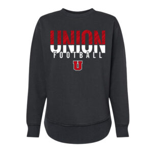 Union Football LAT Women’s Weekend Fleece Crewneck Sweatshirt-Black