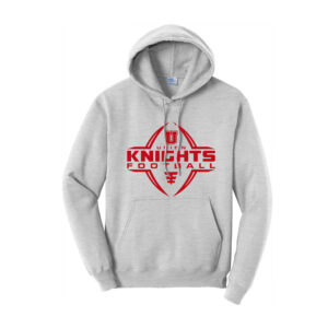 Union Football Unisex Fleece Hooded Sweatshirt-Ash