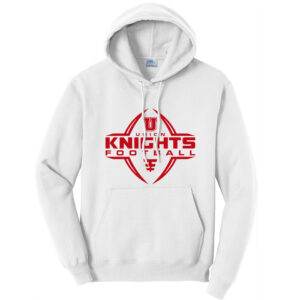 Union Football Unisex Fleece Hooded Sweatshirt-White