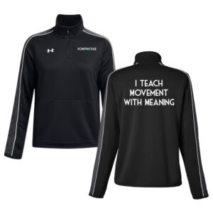 STAFF Under Armour Women’s UA Command Warm Up 1/4 Zip-Black/White