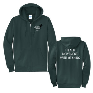 STAFF Unisex Classic Full-Zip Hooded Sweatshirt-Dark Green