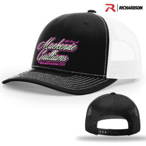 Mackenzie Guilliams Richardson Pro Crown Mesh Back Adjustable back cap Split-Black/White