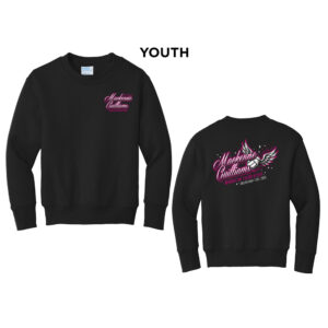 Mackenzie Guilliams Youth Fleece Crewenck Sweatshirt-Black
