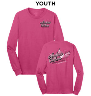 Mackenzie Guilliams Youth Cotton Long Sleeve Tee-Sangria