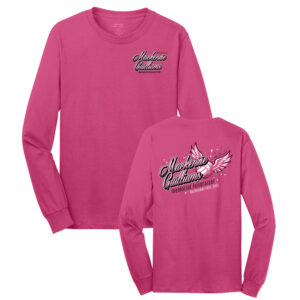 Mackenzie Guilliams Unisex Cotton Long Sleeve Tee-Sangria