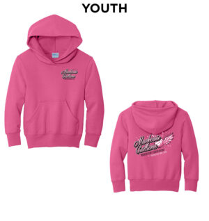 Mackenzie Guilliams Youth Classic Core weight Cozy Pullover Hooded Sweatshirt-Sangria