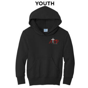 A Time to Dance Youth Fleece Hooded Sweatshirt-Black