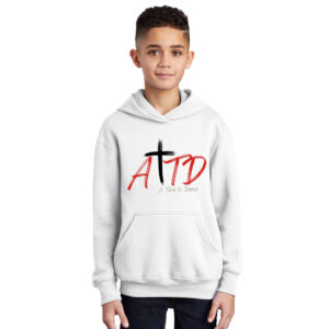 A Time to Dance Youth Fleece Hooded Sweatshirt-White