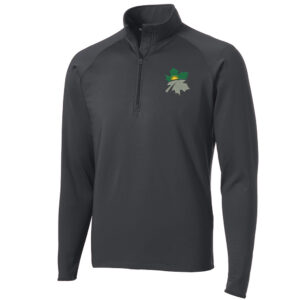 Geneseo Sport Tek Men Sport Wick Stretch 1/2 Zip Pullover-Charcoal Grey