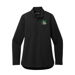 Geneseo Port Authority Ladies C-FREE Double Knit 1/4-Zip-Black
