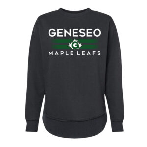 Geneseo LAT Women’s Weekend Fleece Crewneck Sweatshirt-Black