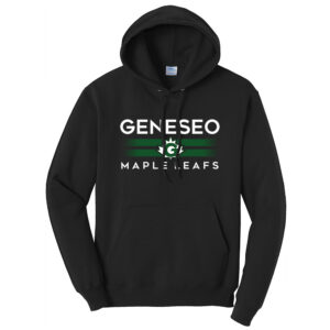 Geneseo Unisex Fleece Hooded Sweatshirt-Black