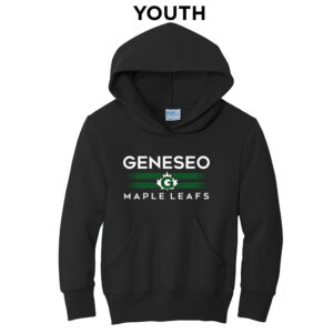 Geneseo Youth Fleece Hooded Sweatshirt-Black
