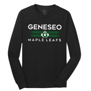 Geneseo Unisex Cotton Long Sleeve Teee-Black