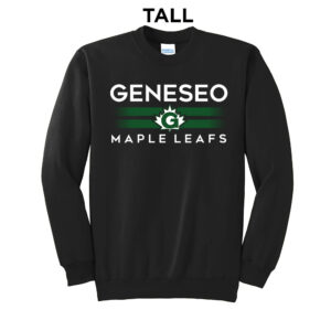 Geneseo Tall Fleece Crewneck Sweatshirt-Black