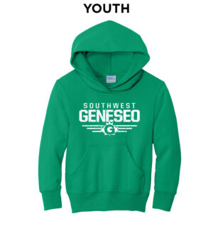 Geneseo Youth Fleece Hooded Sweatshirt-Kelly