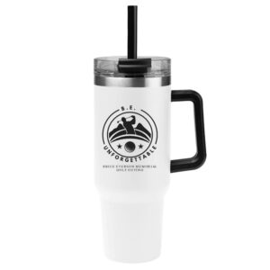 BE Golf 40 Oz. Intrepid Stainless Steel Tumbler-White