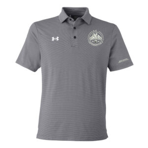 BE Golf Under Armour Men DRIVE Team Stripe Premium Polo – BLACK
