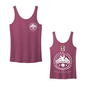 BE Golf Ladies Beach Wash Garment-Dyed Tank-Vintage Raspberry
