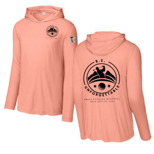BE Golf Sport-Tek Men Posi-UV Pro Long Sleeve Hoodie-Soft Coral