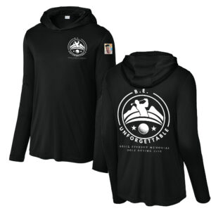 BE Golf Sport-Tek Men Posi-UV Pro Long Sleeve Hoodie-Black