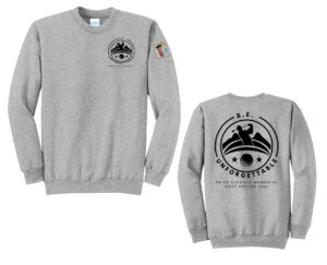 BE Golf Unisex Fleece Crewneck Sweatshirt-Athletic Heather