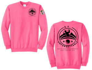 BE Golf Unisex Fleece Crewneck Sweatshirt-Neon Pink