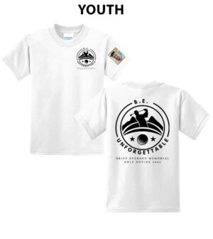 BE Golf Youth Short Sleeve Tee-White