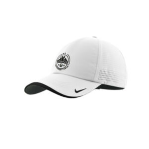 BE Golf Nike Dri-FIT Perforated Performance Cap-White/Black