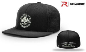 BE Golf Richardson Pulse Mesh Back Flex fit solid color cap-Black