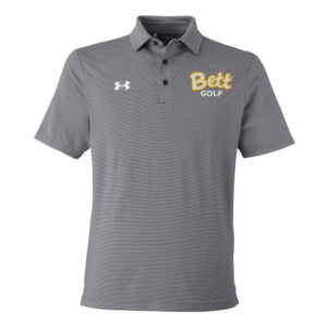 Bett Golf Under Armour Men DRIVE Team Stripe Premium Polo – BLACK