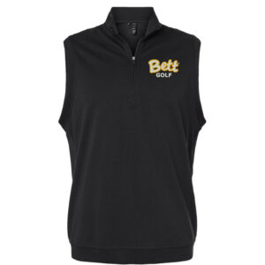 Bett Golf Adidas Men’s Club 1/4 Zip Vest-Black
