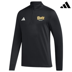 Bett Golf Men Adidas 1/2 zip golf jacket – Black