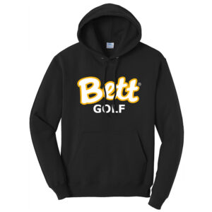 Bett Golf Unisex Fleece Hodoed Sweatshirt-Black