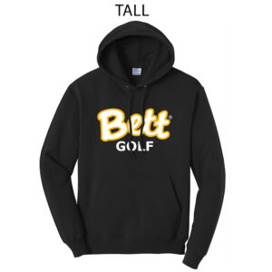 Bett Golf Tall Fleece Hooded Sweatshirt-Black