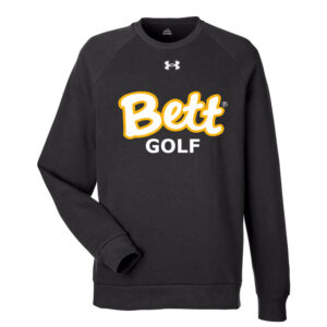 Bett Golf Under Armour UA Rival Fleece Crewneck Sweatshirt Adult-Black