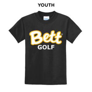 Bett Golf Youth Short Sleeve Tee-Black