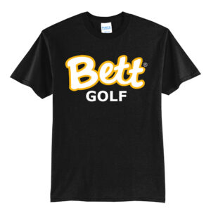 Bett Golf Unisex Short Sleeve Tee-Black