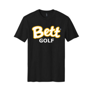 Bett Golf District Made Mens Perfect Blend Crew Tee-Black
