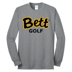 Bett Golf Unisex Cotton Long Sleeve Tee-Atheletic Heather