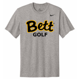 Bett Golf Nike Team rLegend Men Short  Sleeve performance  T shirt – Carbon Heather