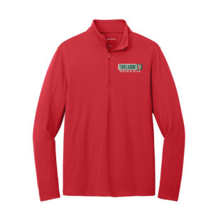 Boone Swim Dive Port Authority Men Dry Zone UV Micro-Mesh 1/4-Zip-Rich Red