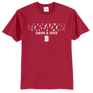 Boone Swim Dive Unisex Short Sleeve Tee-Red