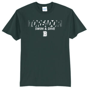 Boone Swim Dive Unisex Basic Short Sleeve Tee-Dark Green