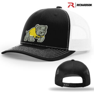 Borlaug Elementary Richardson Pro Crown Mesh Back Adjustable back cap Split-Black/White