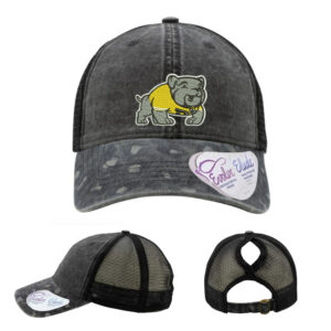 Borlaug Elementary Infinity Her Women’s Printed Visor with Mesh Back Cap-Black/Black Leopard