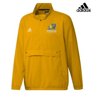 Borlaug Elementary Adidas Stadium Men 1/4 Zip Woven Pullover-Gold (M-2x)