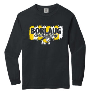 Borlaug Elementary Comfort Colors Heavyweight Ringspun Long Sleeve Tee Unisex-Black
