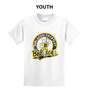 Borlaug Elementary Youth Short Sleeve Tee-White